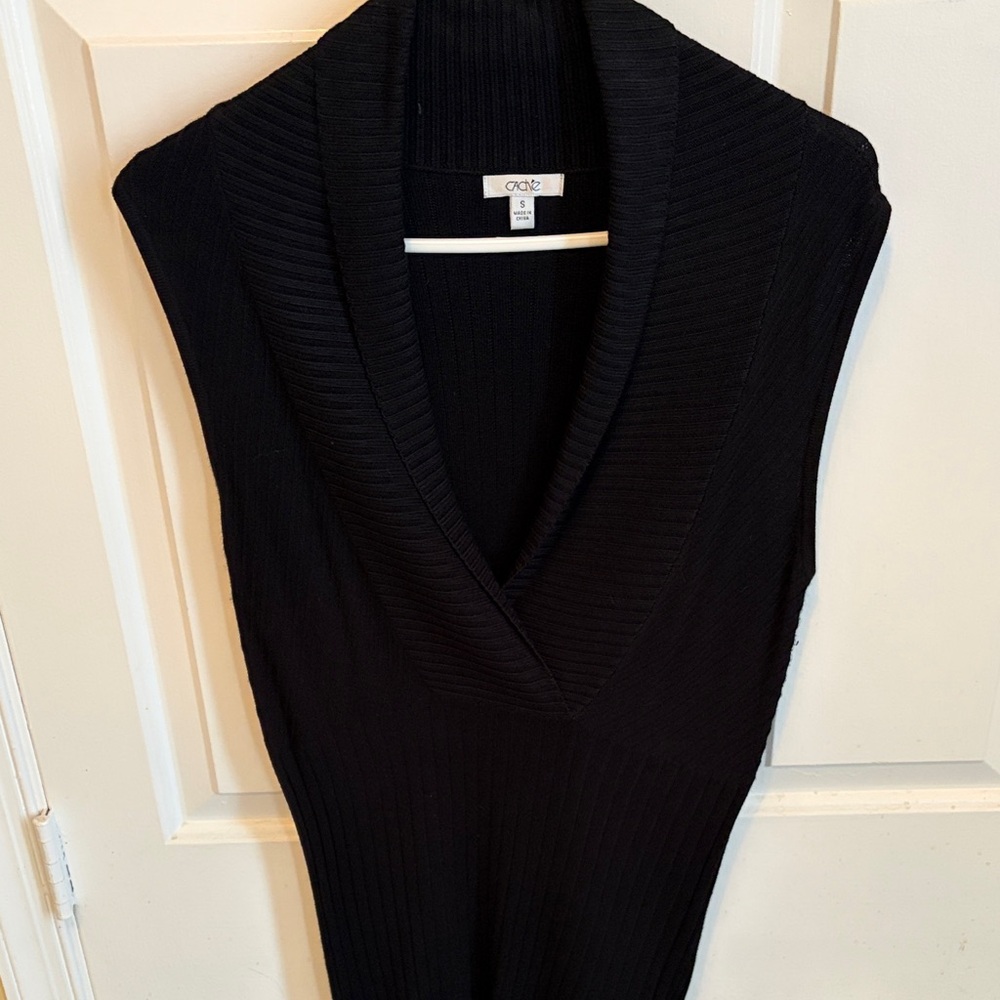 Cache Black Wool Vest
